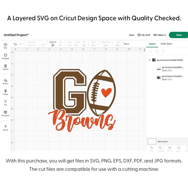 Go Browns Football SVG 4059