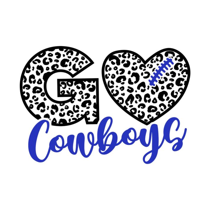 Go Cowboys Heart SVG 4452