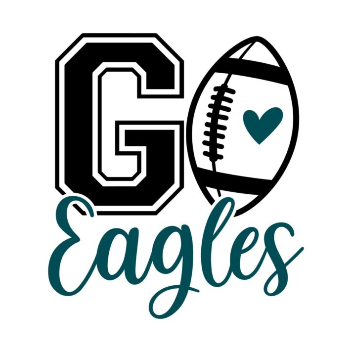 Go Eagles Football SVG 3965