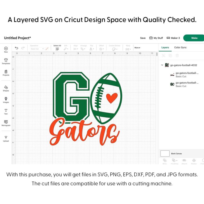 Go Gators Football SVG 4032