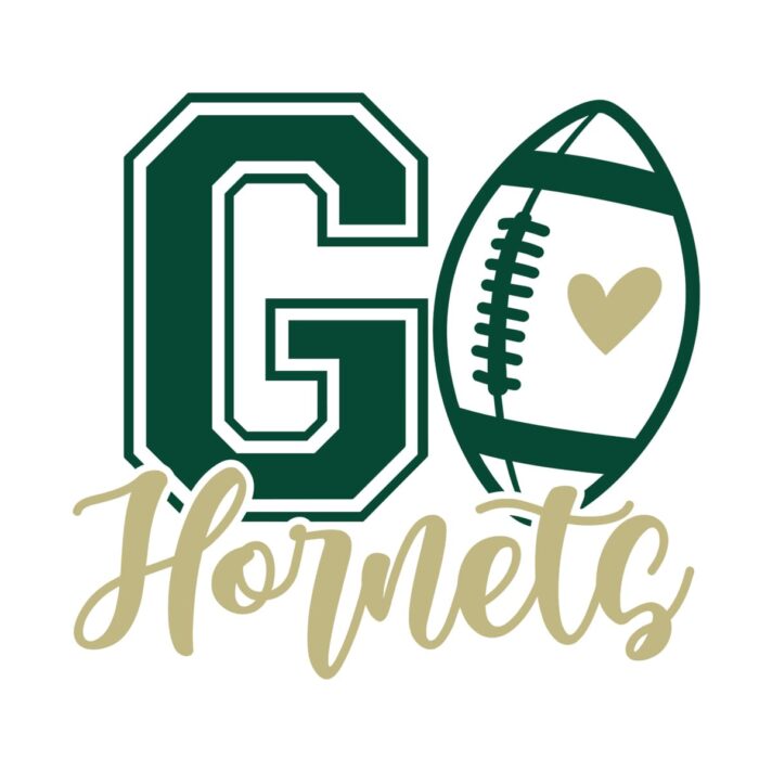 Go Hornets Football SVG 4056