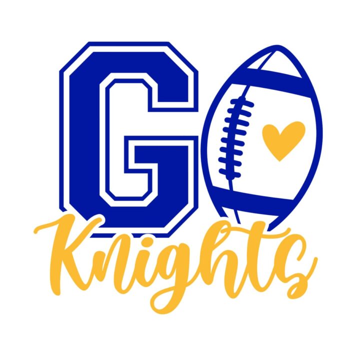 Go Knights Football SVG 4044