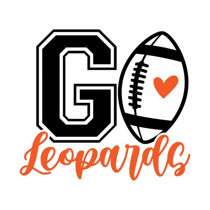 Go Leopards Football SVG 4064