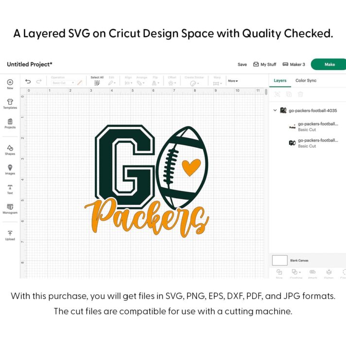 Go Packers Football SVG 4035