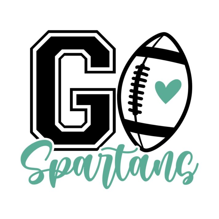 Go Spartans Football SVG 4053