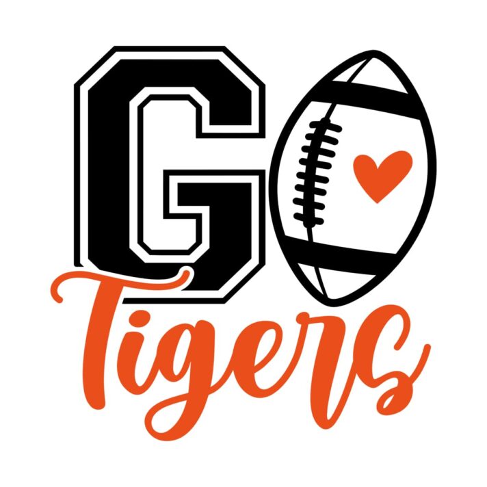 Go Tigers Football SVG 4079