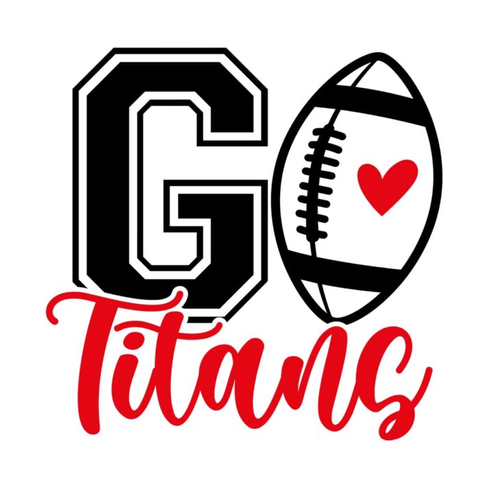 Go Titans Football SVG 4015