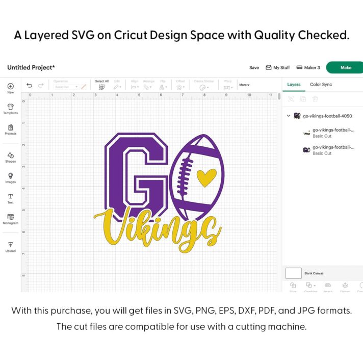 Go Vikings Football SVG 4050
