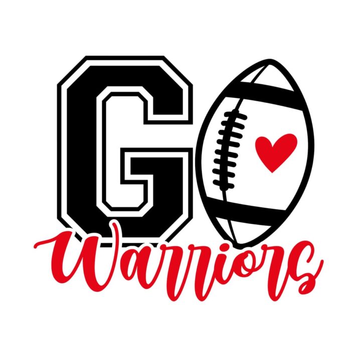 Go Warriors Football SVG 3984