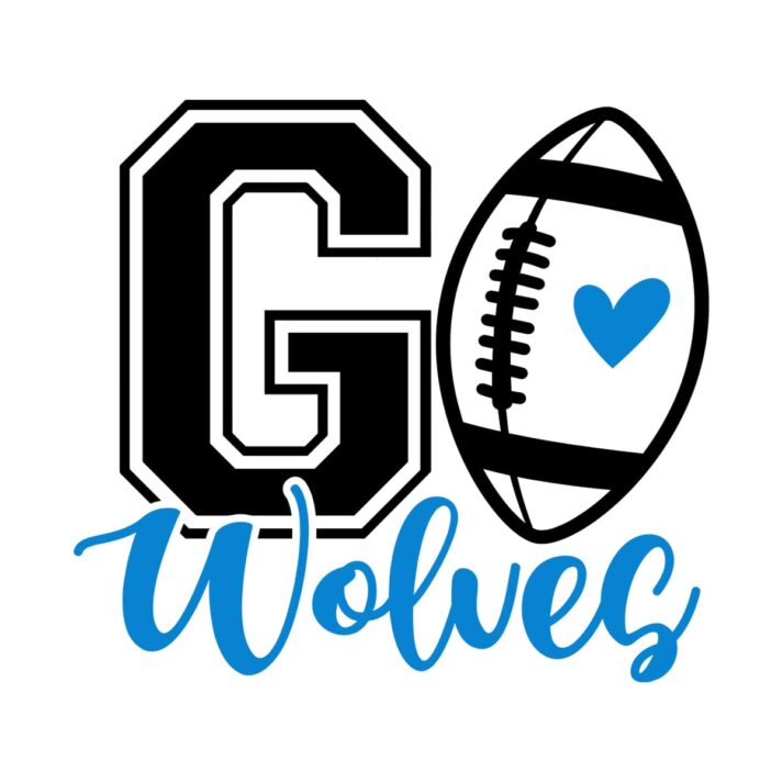 Go Wolves Football SVG 4018
