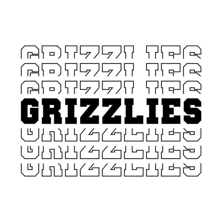 Grizzlies Stacked SVG 3868
