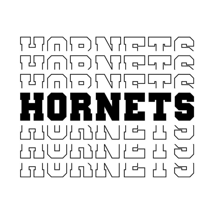 Hornets Stacked SVG 3878