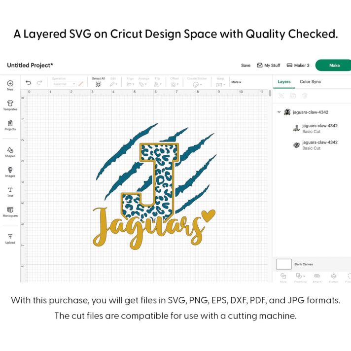 Jaguars Claw SVG 4342