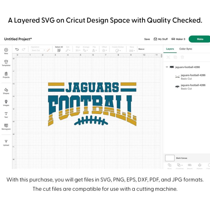 Jaguars Football SVG 4286