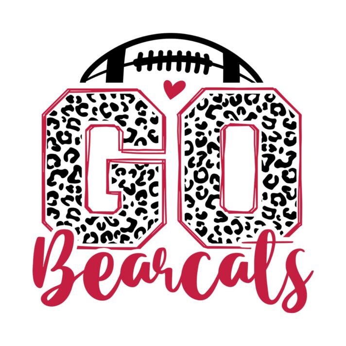 Leopard Go Bearcats Football SVG 4165