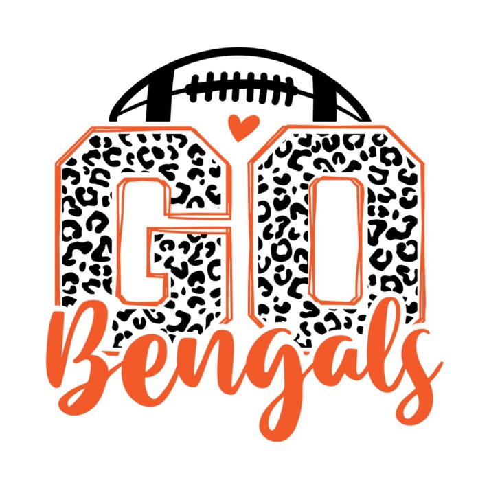 Leopard Go Bengals Football SVG 4125