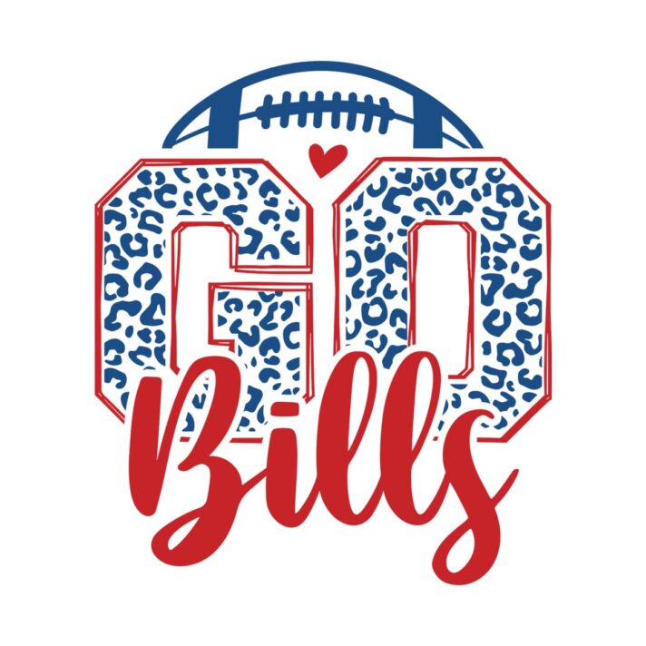 Leopard Go Bills Football SVG 4128