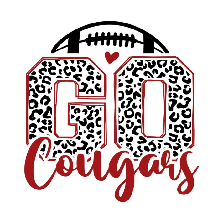 Leopard Go Cougars Football SVG 4147