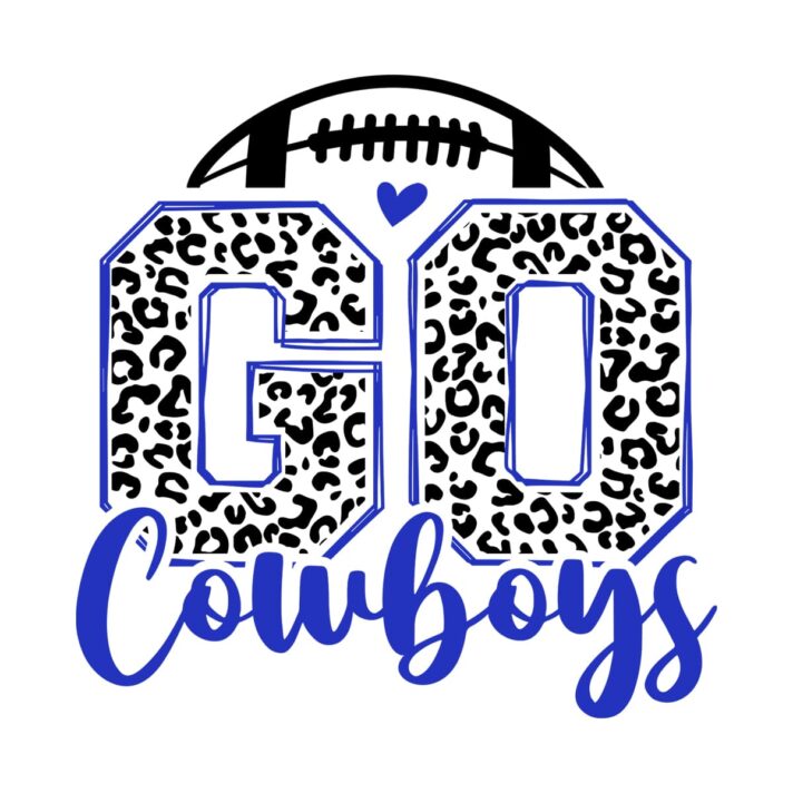 Leopard Go Cowboys Football SVG 4232