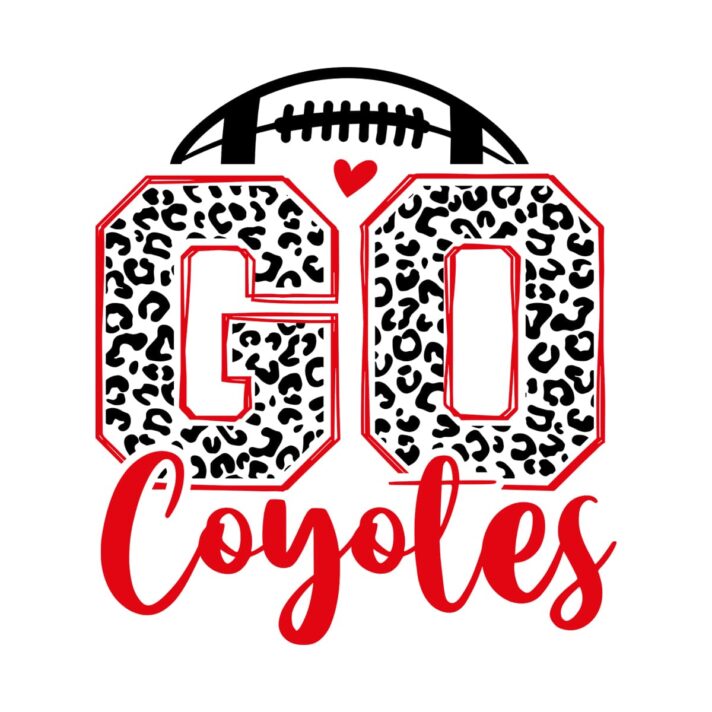 Leopard Go Coyotes Football SVG 4242