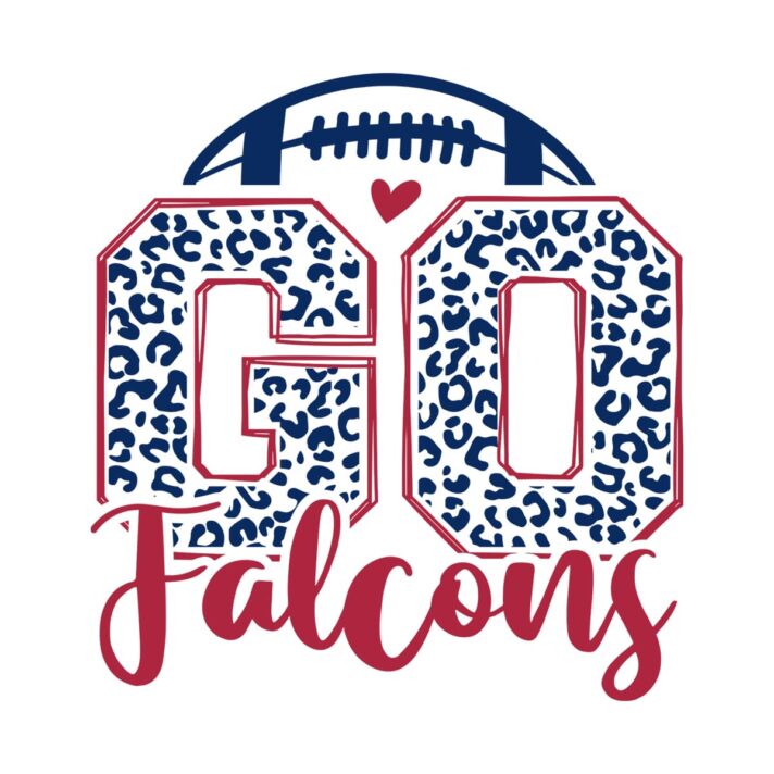 Leopard Go Falcons Football SVG 4150