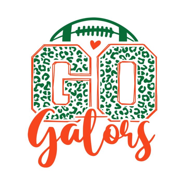 Leopard Go Gators Football SVG 4168