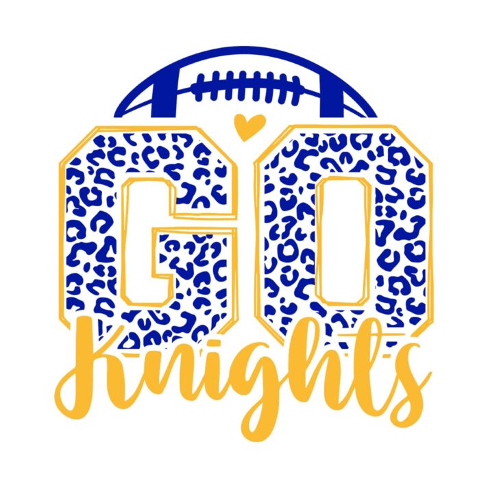 Leopard Go Knights Football SVG 4192