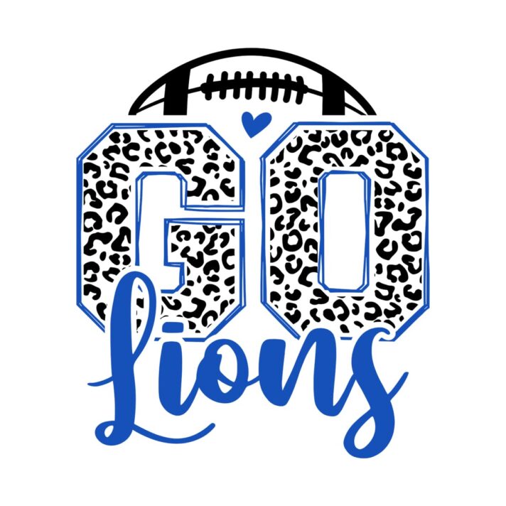 Leopard Go Lions Football SVG 4142