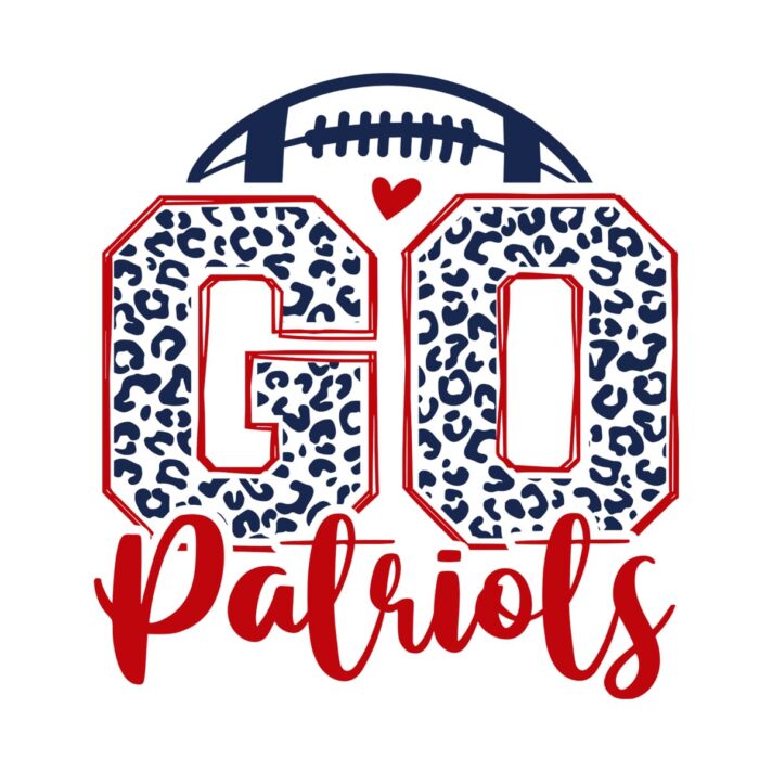 Leopard Go Patriots Football SVG 4215