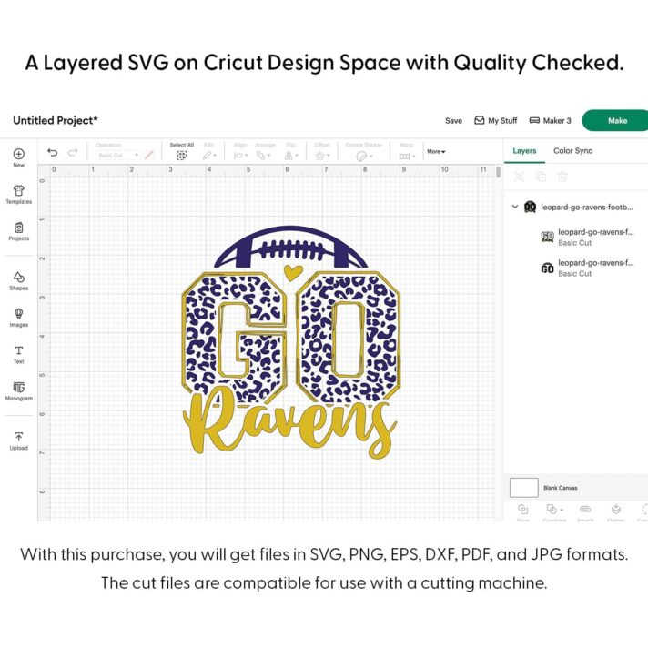 Leopard Go Ravens Football SVG 4178