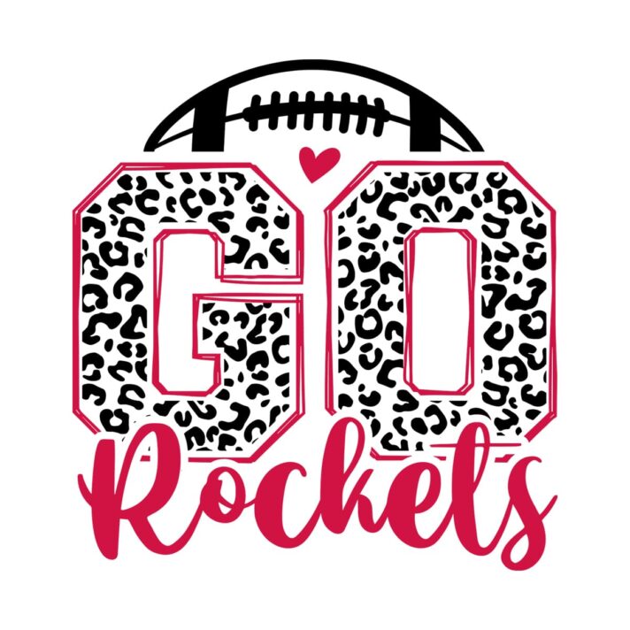 Leopard Go Rockets Football SVG 4156