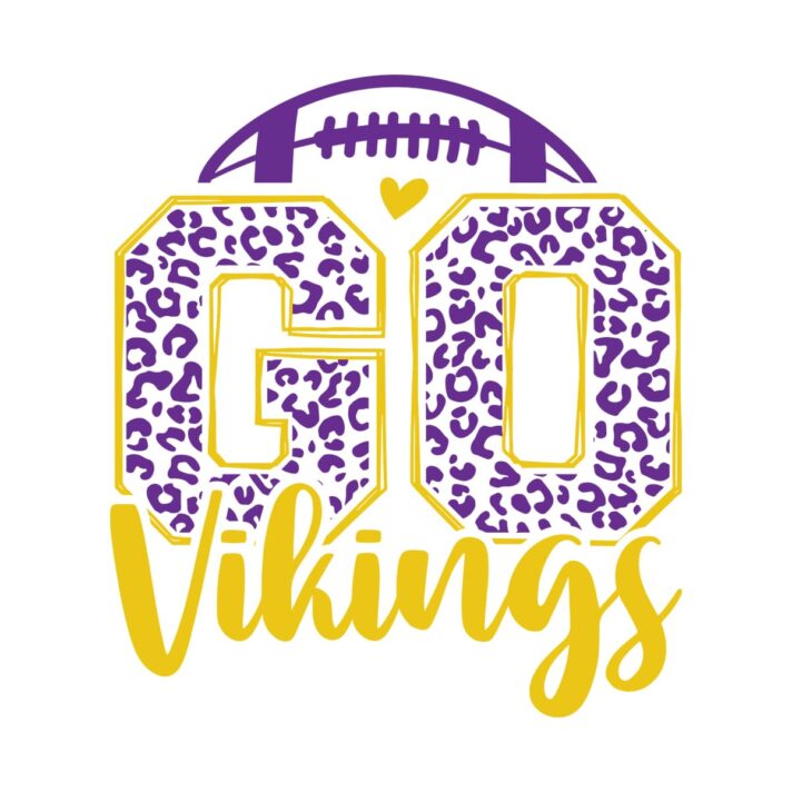 Leopard Go Vikings Football SVG 4201
