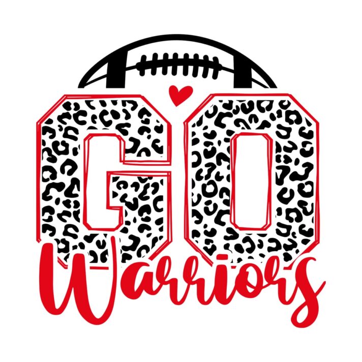 Leopard Go Warriors Football SVG 4189