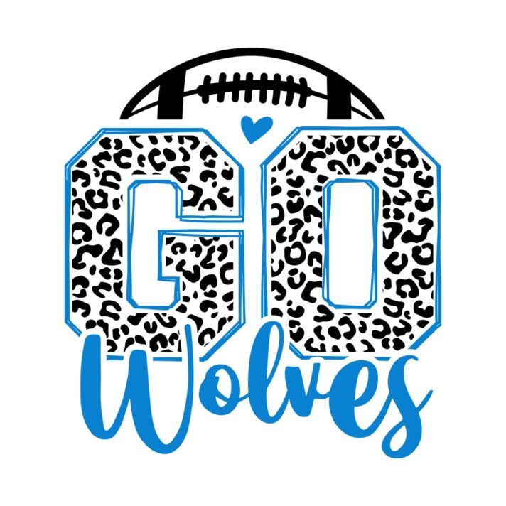 Leopard Go Wolves Football SVG 4228