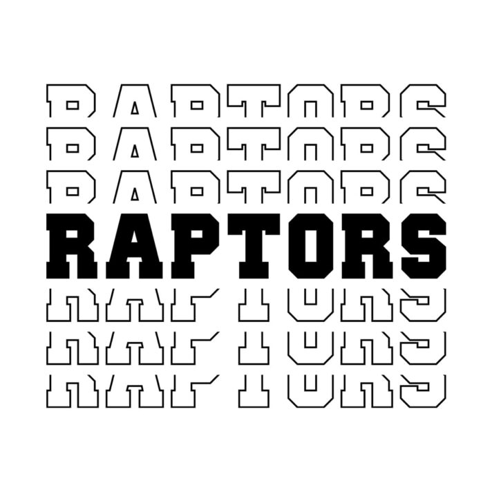 Raptors Stacked SVG 3914