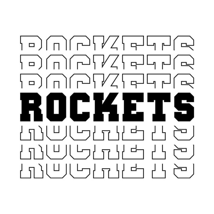 Rockets Stacked SVG 3917