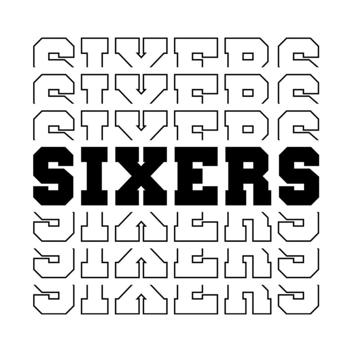 Sixers Stacked SVG 3920