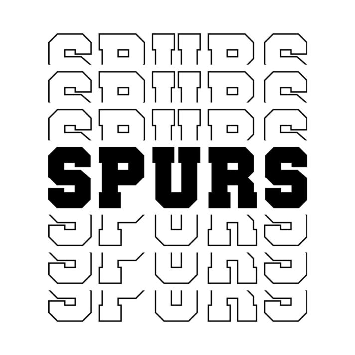 Spurs Stacked SVG 3923