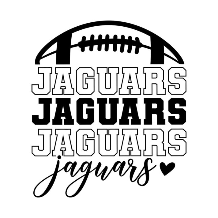 Stacked Jaguars Football SVG 4455
