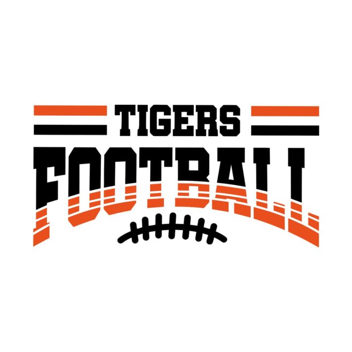 Tiger Football SVG 4252