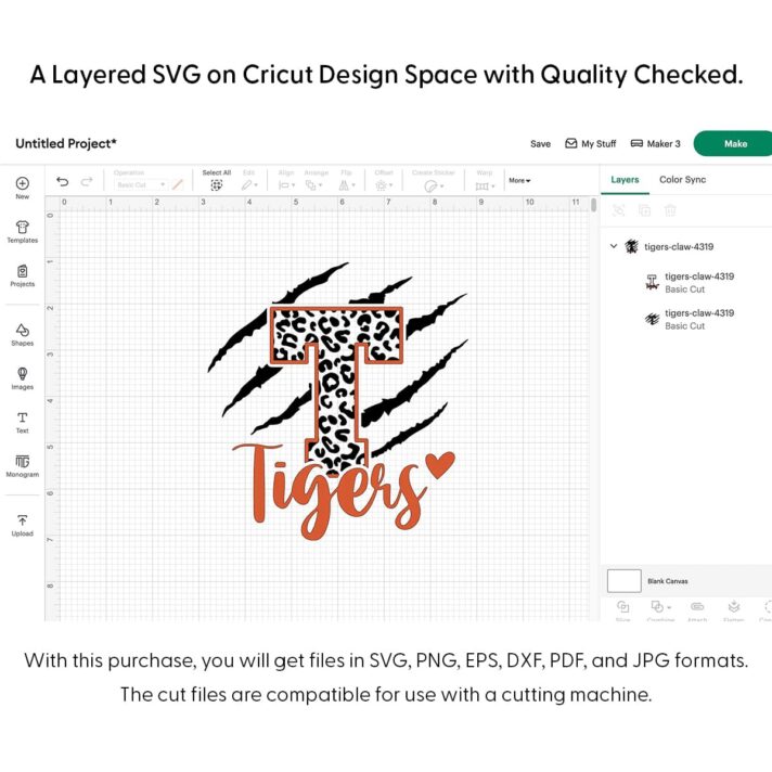 Tigers Claw SVG 4319