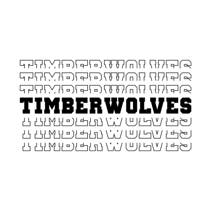 Timberwolves Stacked SVG 3932