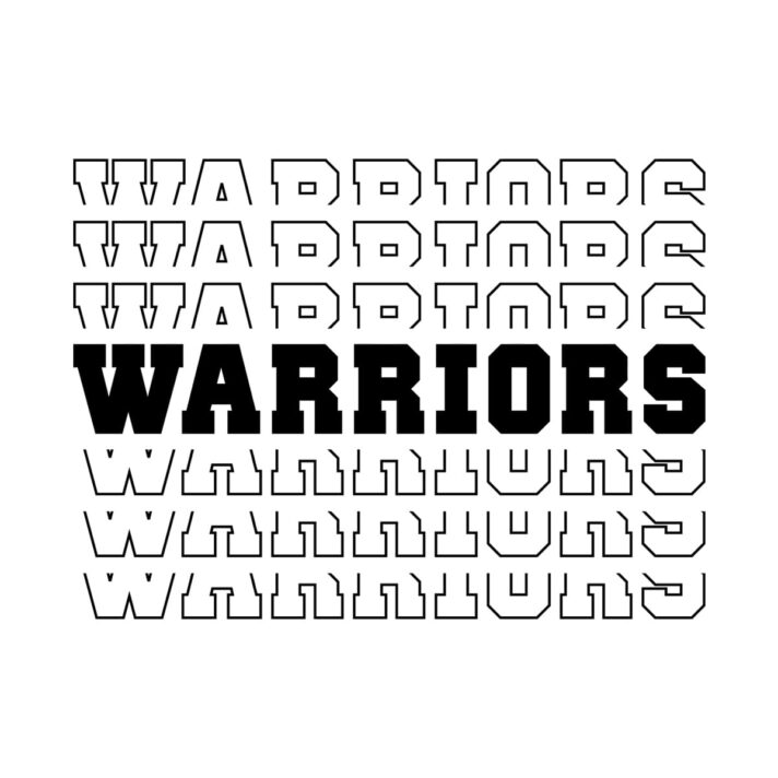 Warriors Stacked SVG 3935