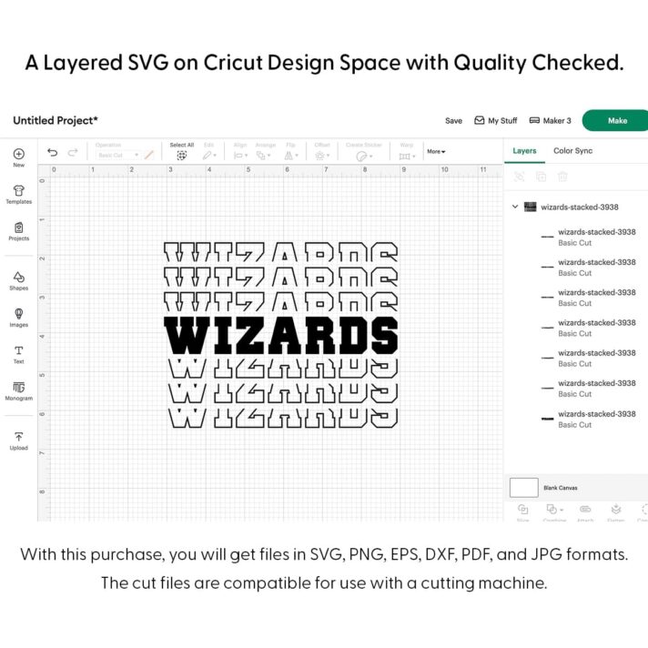 Wizards Stacked SVG 3938