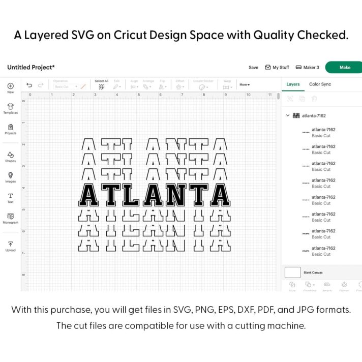 Atlanta SVG 7162
