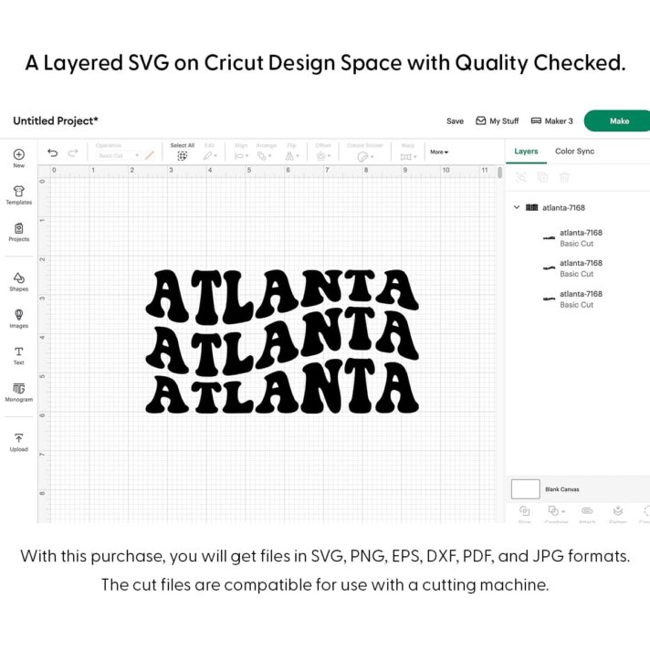 Atlanta Wavy SVG 7168