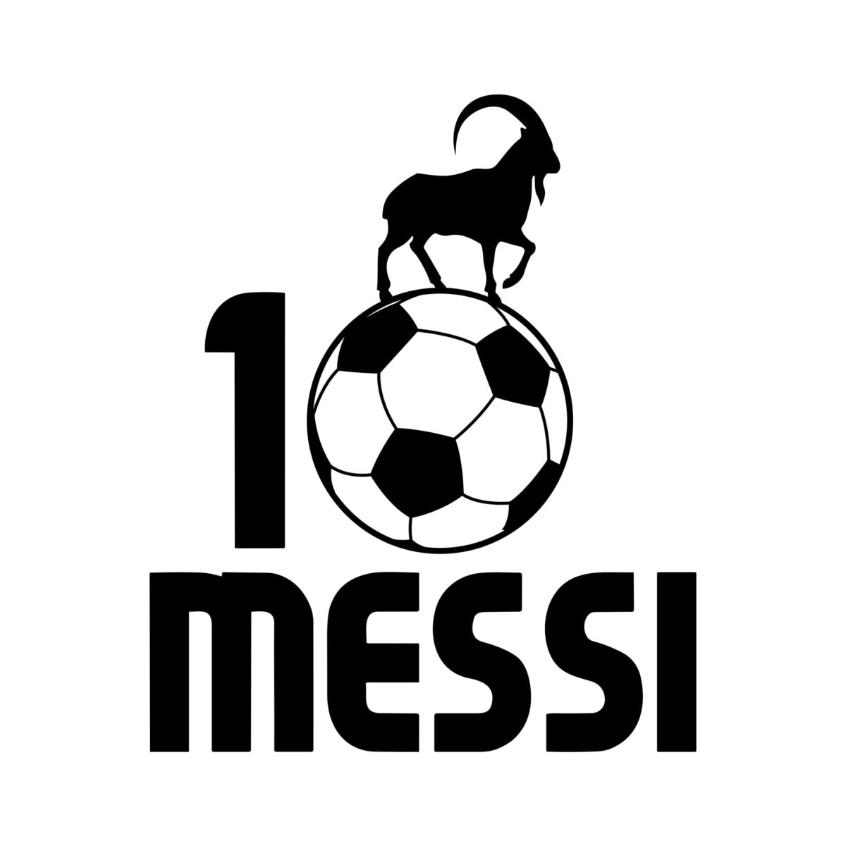 Messi Goat SVG 7147