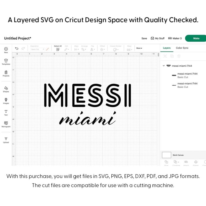 Messi Miami SVG 7144