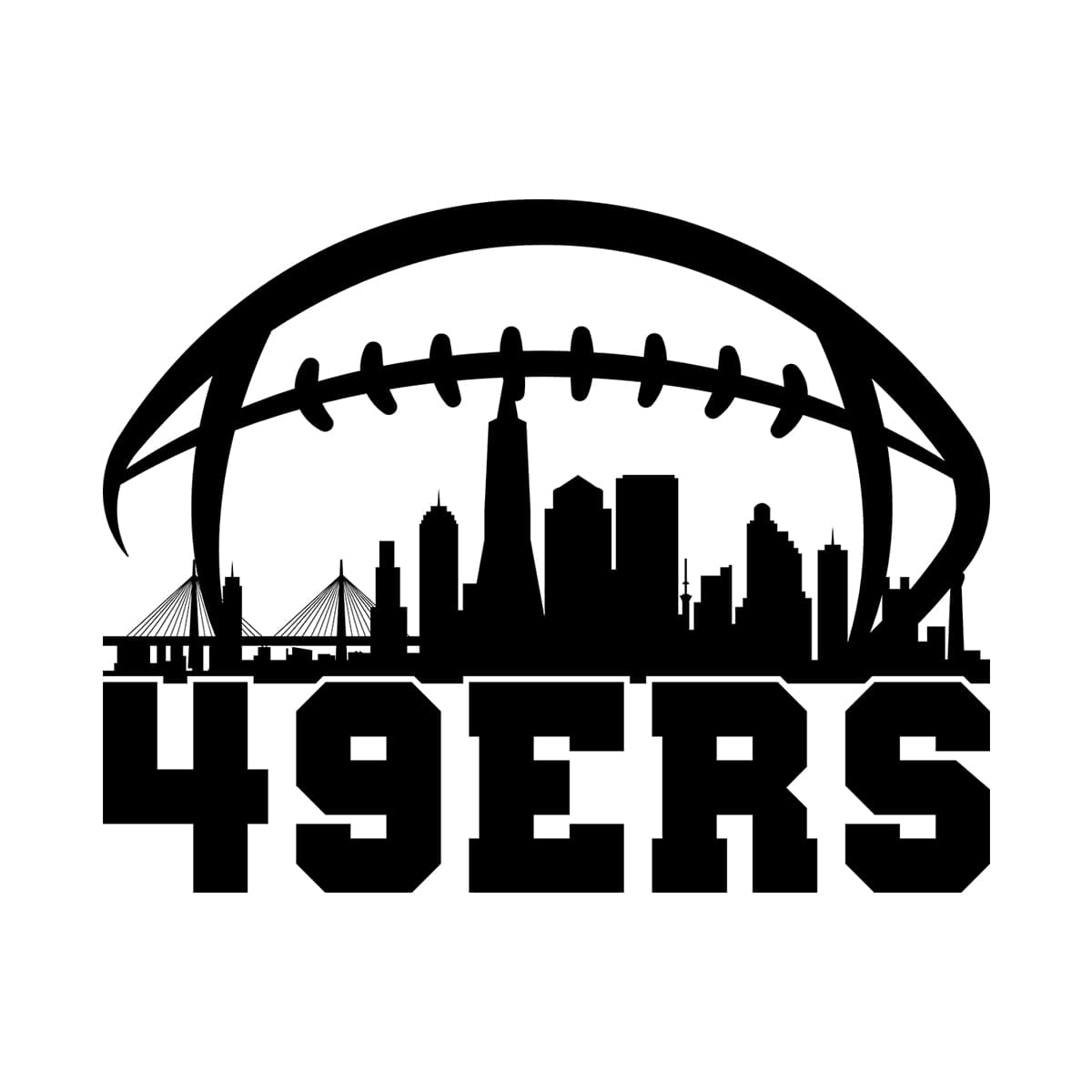 49ers City Football SVG 7198