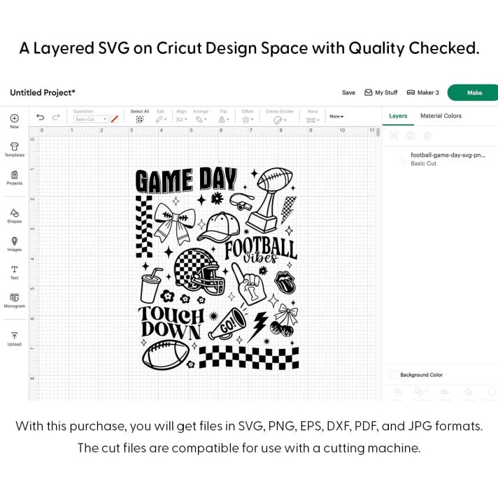 Football Game Day Svg Png 7265 Cricut